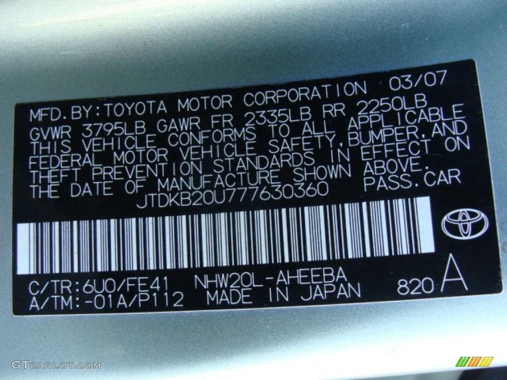 2007 Prius Hybrid - Silver Pine Green Mica / Bisque Beige photo #15