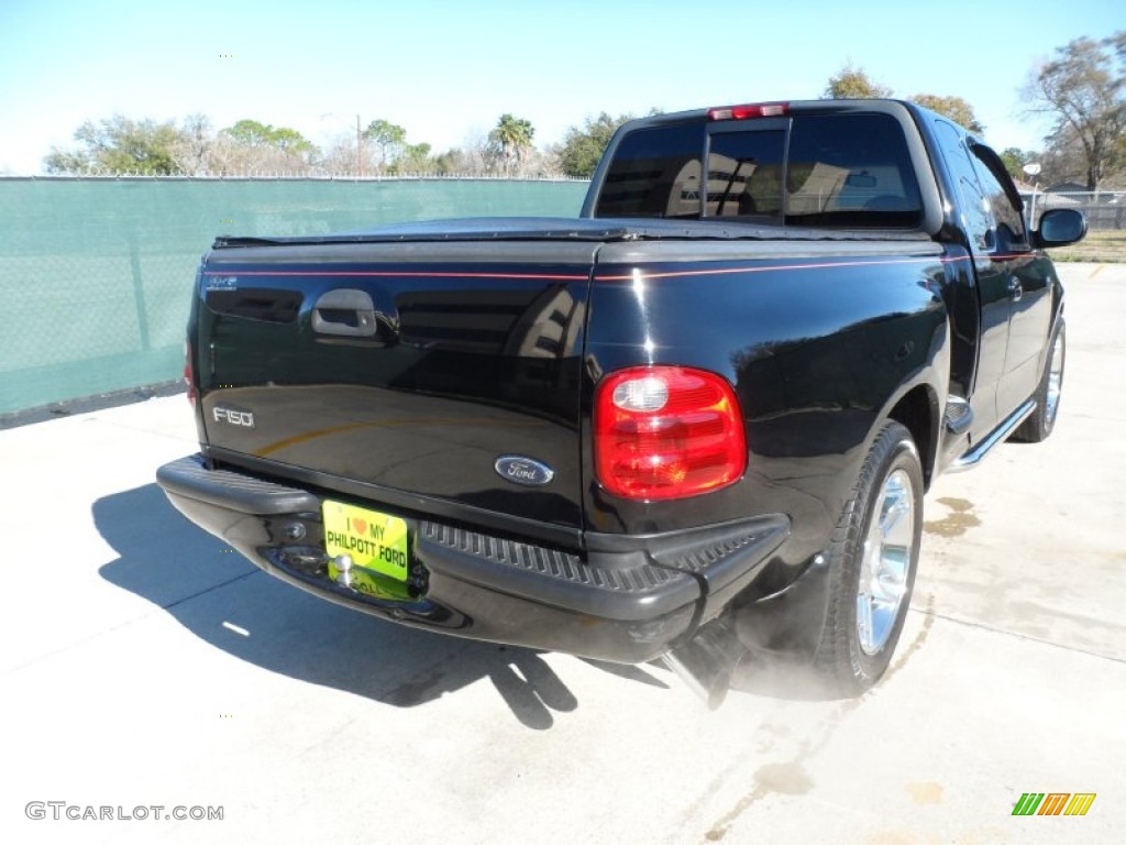 2000 F150 Harley Davidson Extended Cab - Black / Dark Graphite photo #3