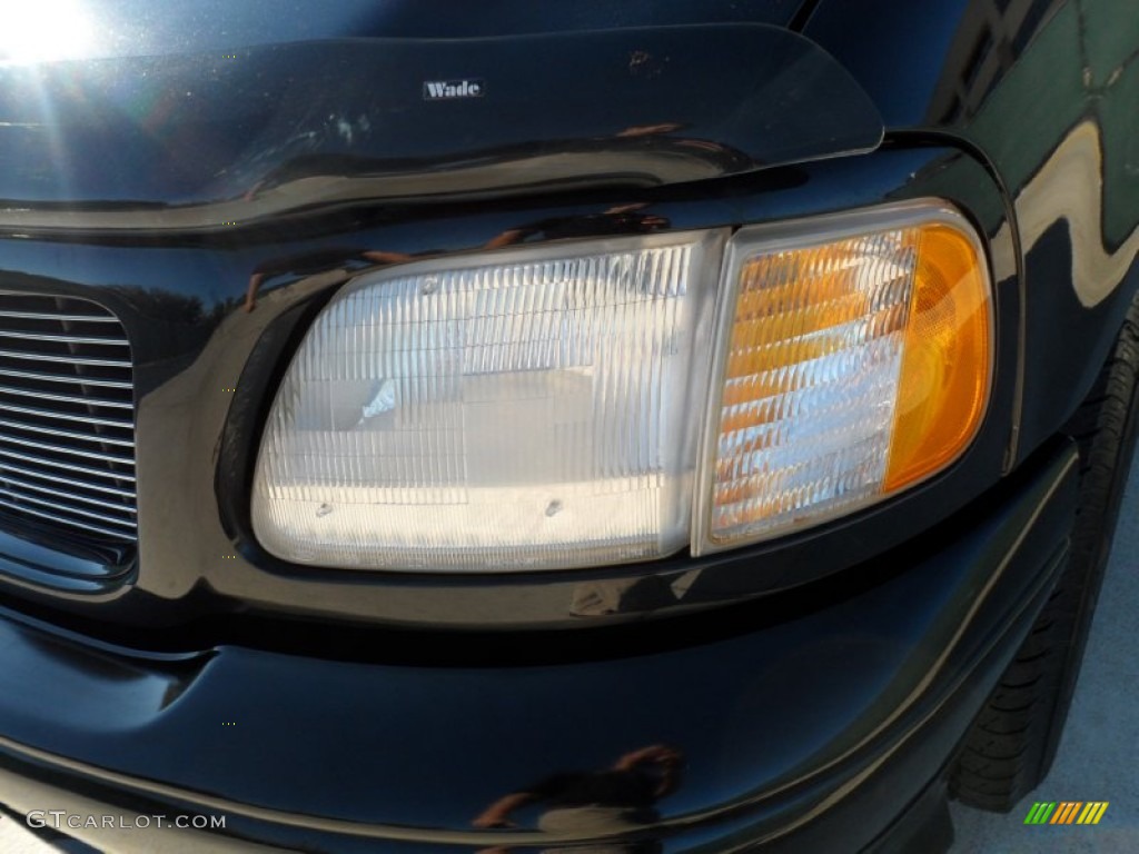 2000 F150 Harley Davidson Extended Cab - Black / Dark Graphite photo #9
