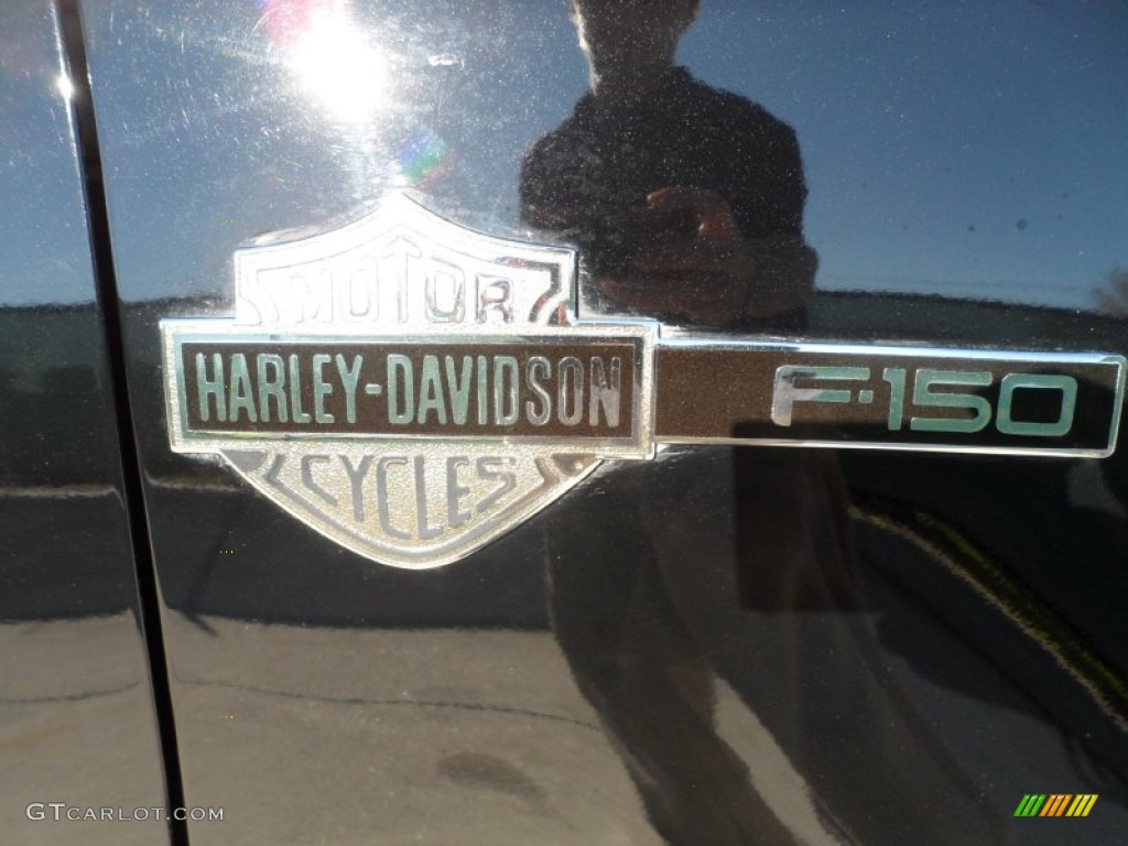 2000 F150 Harley Davidson Extended Cab - Black / Dark Graphite photo #14