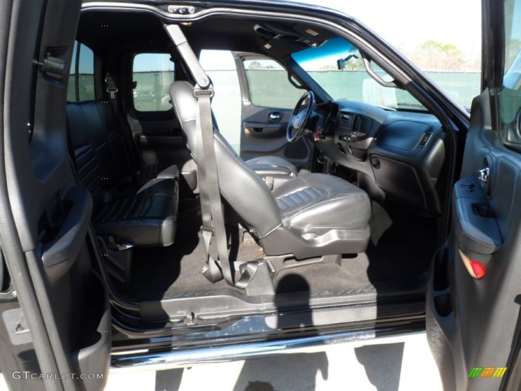 2000 F150 Harley Davidson Extended Cab - Black / Dark Graphite photo #23