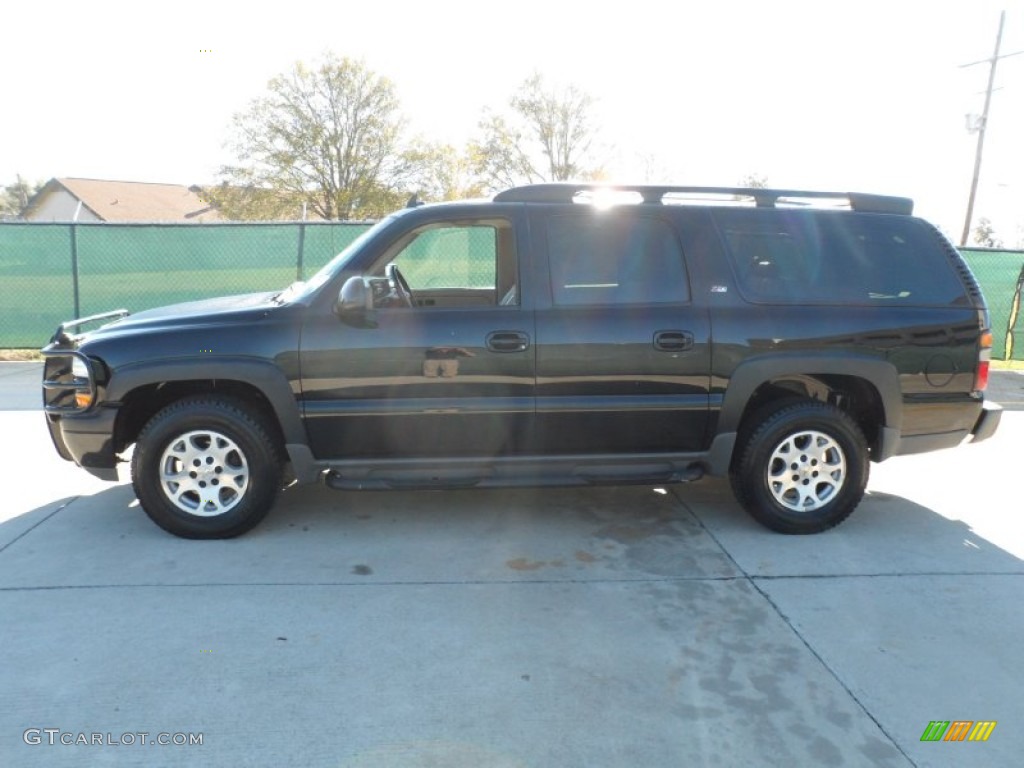 2006 Suburban Z71 1500 4x4 - Black / Tan/Neutral photo #6