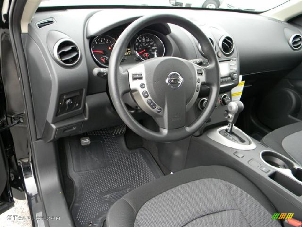 2012 Rogue SV - Super Black / Gray photo #11