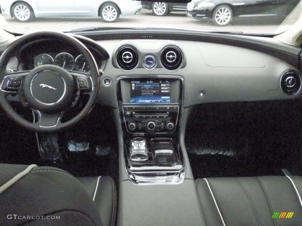2012 Jaguar XJ XJL Portfolio Jet/Ivory Dashboard Photo #59515254