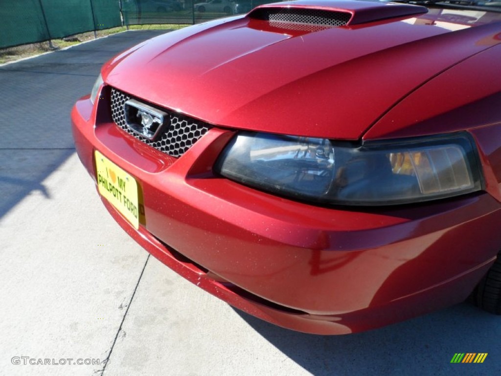 2004 Mustang GT Convertible - Redfire Metallic / Medium Parchment photo #11