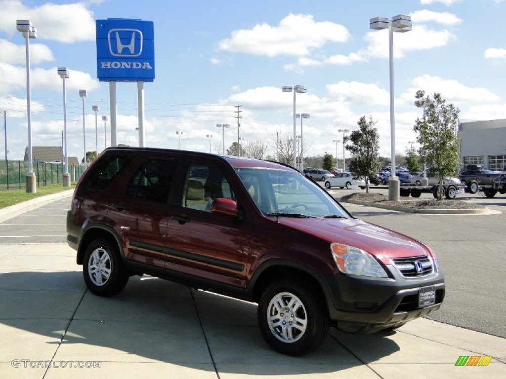2003 CR-V EX 4WD - Chianti Red Pearl / Saddle photo #3