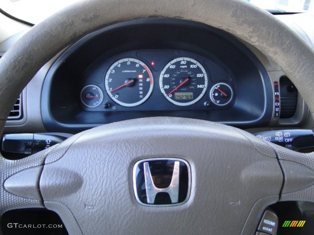 2003 CR-V EX 4WD - Chianti Red Pearl / Saddle photo #15
