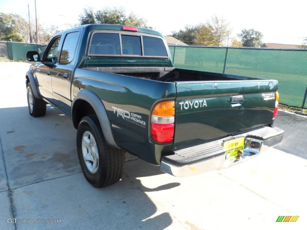 2002 Tacoma V6 PreRunner TRD Double Cab - Imperial Jade Green Mica / Charcoal photo #5