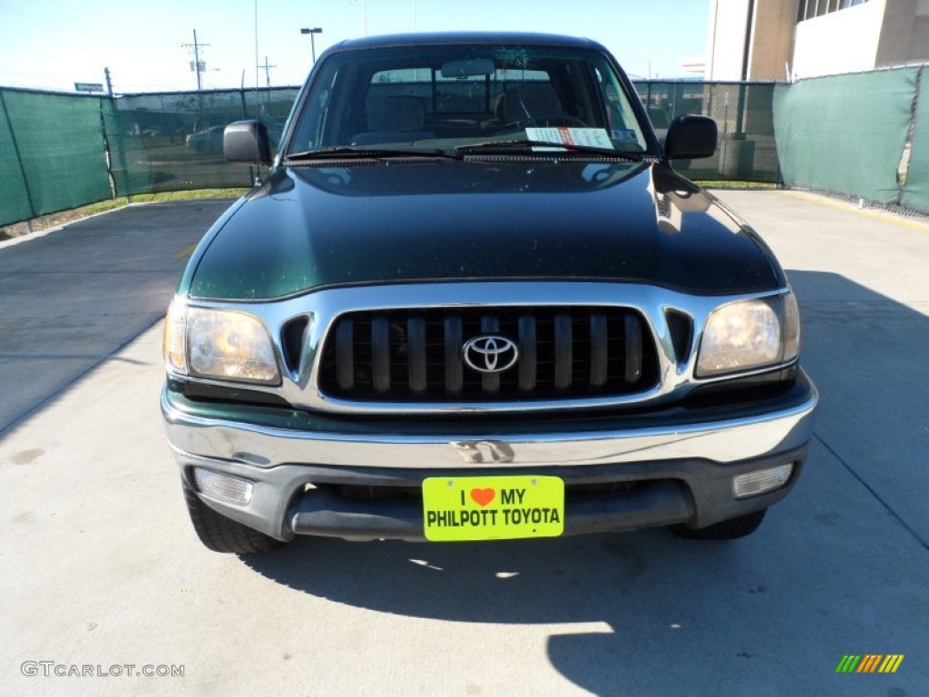2002 Tacoma V6 PreRunner TRD Double Cab - Imperial Jade Green Mica / Charcoal photo #8