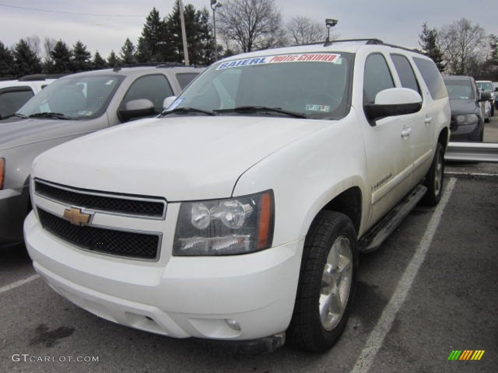 2007 Suburban 1500 LS 4x4 - Summit White / Ebony photo #3