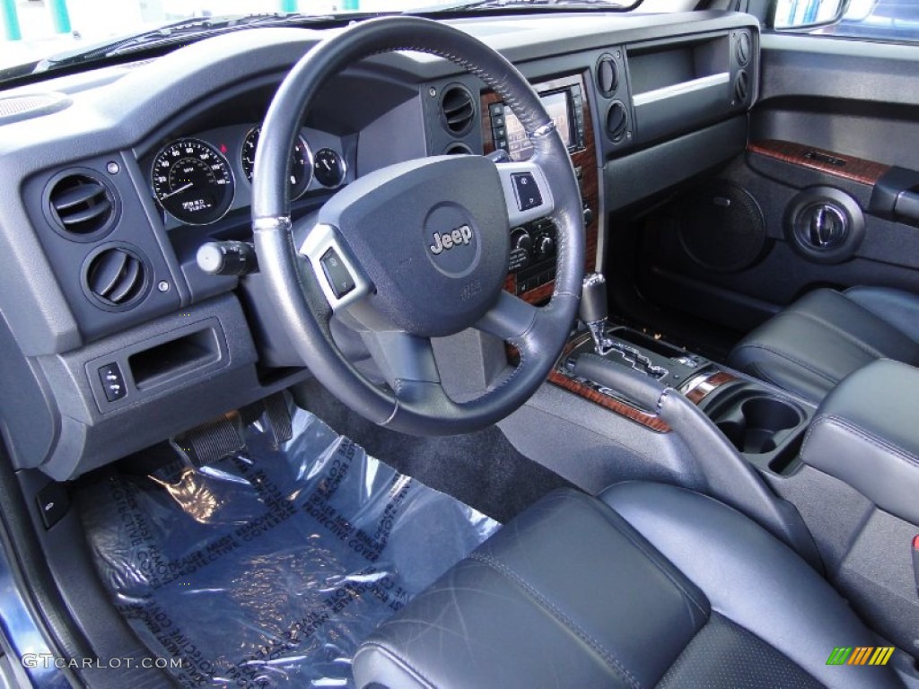 Dark Slate Gray Interior 2008 Jeep Commander Limited 4x4 Photo #59516796
