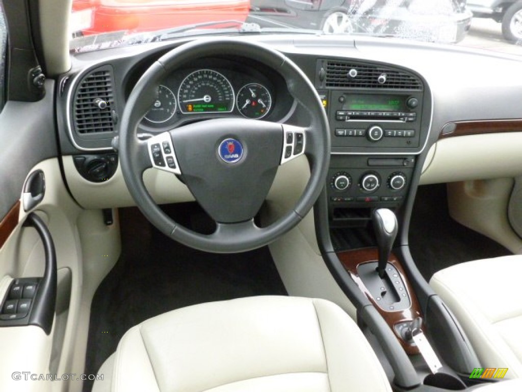 2007 Saab 9-3 2.0T Sport Sedan Parchment Dashboard Photo #59517501