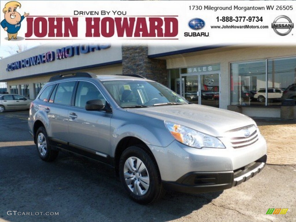 2011 Outback 2.5i Wagon - Steel Silver Metallic / Off Black photo #1