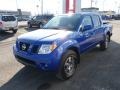 2012 Metallic Blue Nissan Frontier Pro-4X Crew Cab 4x4  photo #3