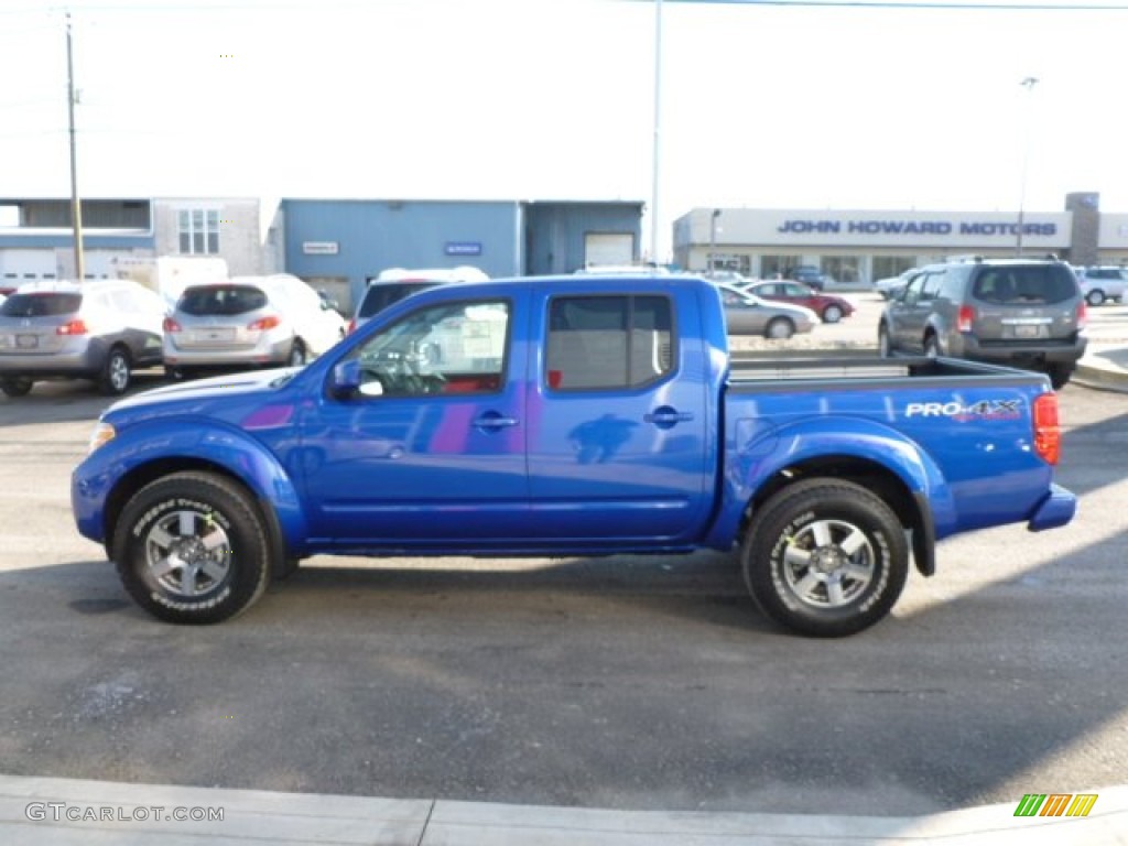 Metallic Blue 2012 Nissan Frontier Pro-4X Crew Cab 4x4 Exterior Photo #59519940