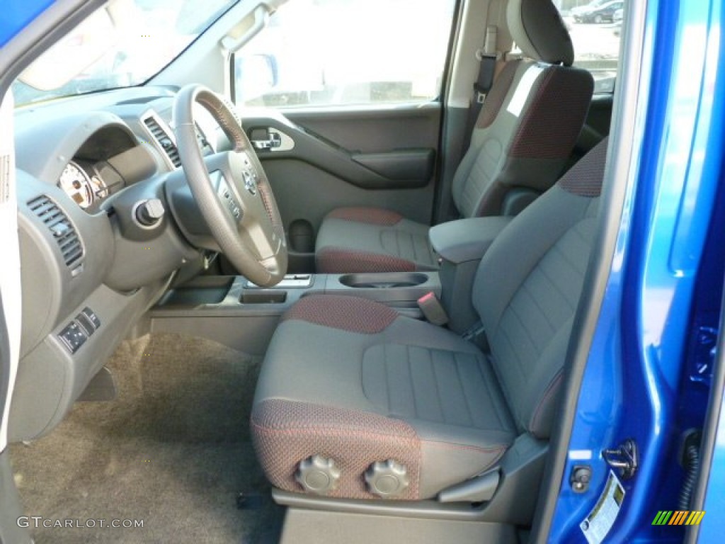 Pro 4X Graphite/Red Interior 2012 Nissan Frontier Pro-4X Crew Cab 4x4 Photo #59520048