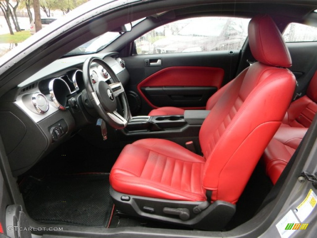 2006 Mustang GT Premium Coupe - Tungsten Grey Metallic / Red/Dark Charcoal photo #7