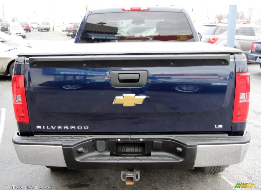 2009 Silverado 1500 LS Extended Cab 4x4 - Imperial Blue Metallic / Dark Titanium photo #8