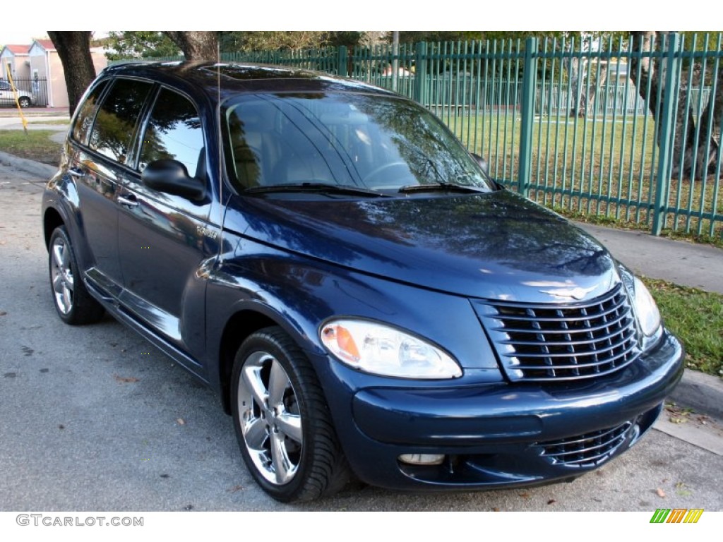 2004 PT Cruiser GT - Midnight Blue Pearlcoat / Dark Slate Gray photo #15