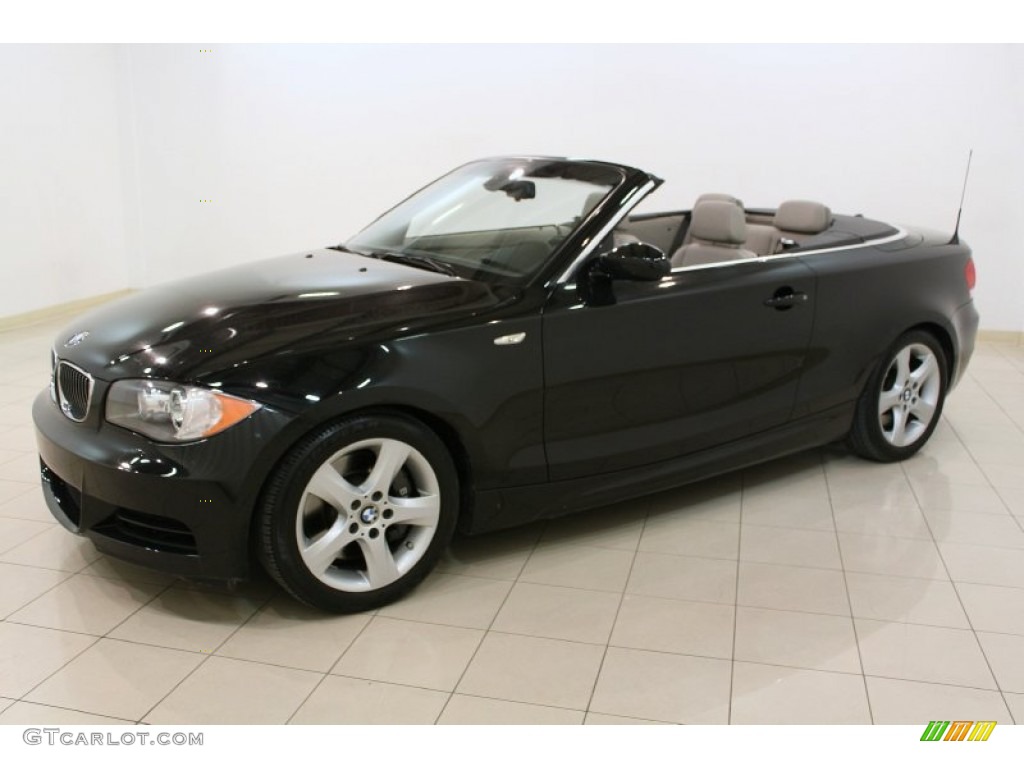 2008 1 Series 135i Convertible - Jet Black / Savanna Beige photo #3