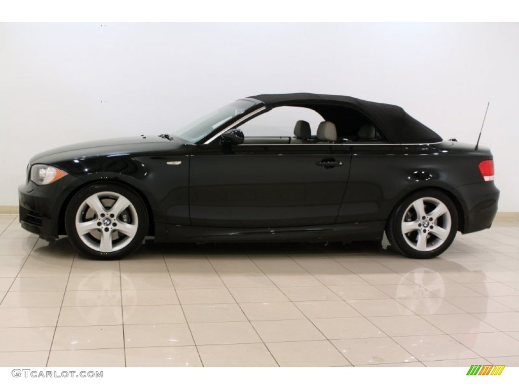 2008 1 Series 135i Convertible - Jet Black / Savanna Beige photo #5