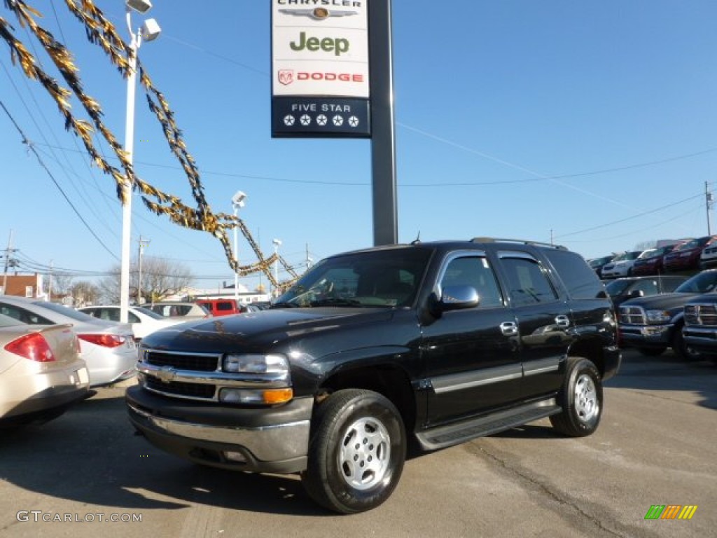 2005 Tahoe LT 4x4 - Black / Tan/Neutral photo #1