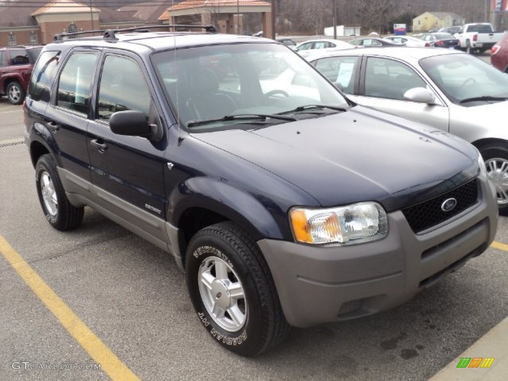 2002 Escape XLS V6 - True Blue Metallic / Medium Graphite photo #3