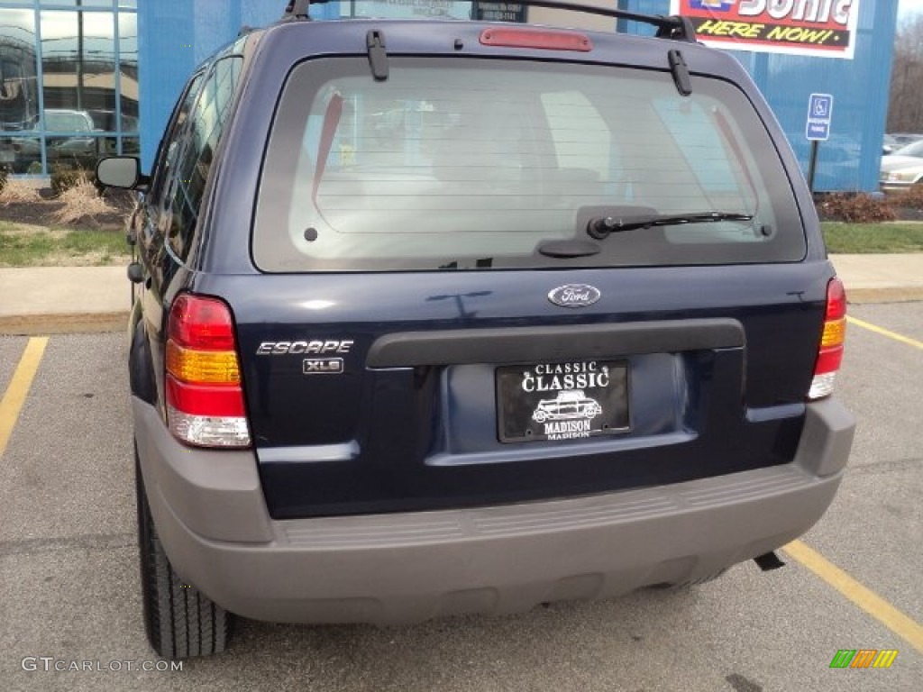 2002 Escape XLS V6 - True Blue Metallic / Medium Graphite photo #4