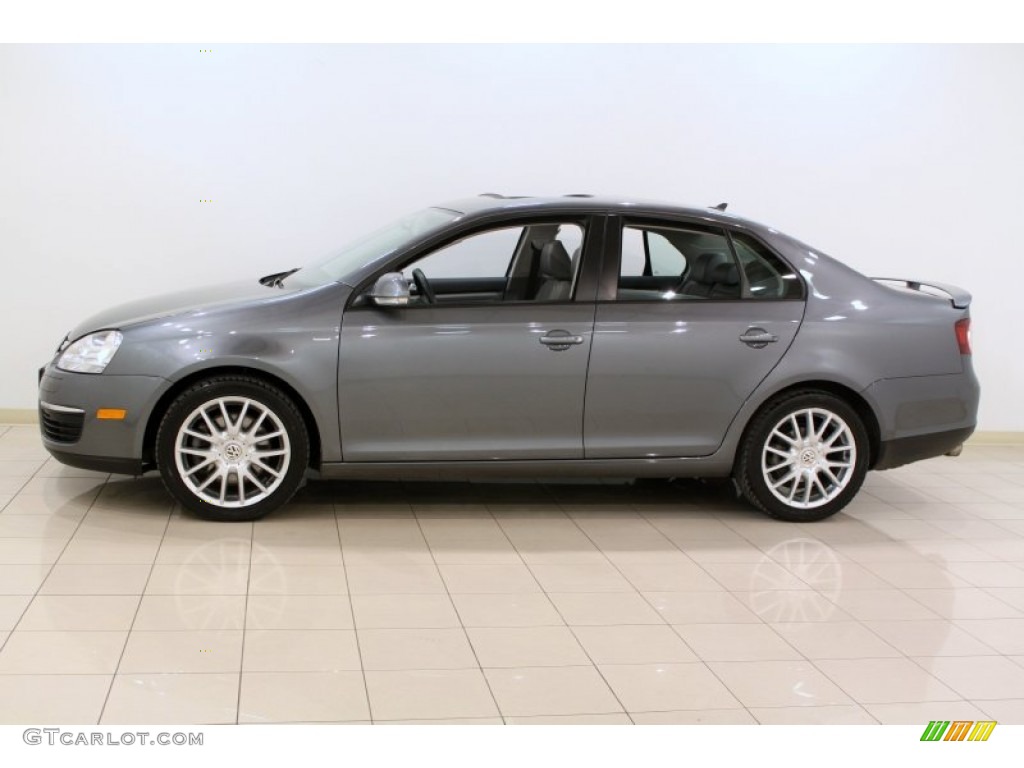 2009 Jetta Wolfsburg Edition Sedan - Platinum Gray Metallic / Art Grey photo #4