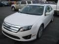 2012 White Suede Ford Fusion SE  photo #1