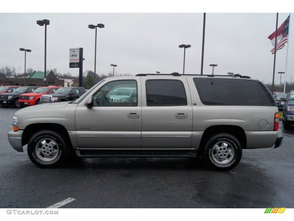 2000 Suburban 1500 LT 4x4 - Light Pewter Metallic / Medium Oak photo #5