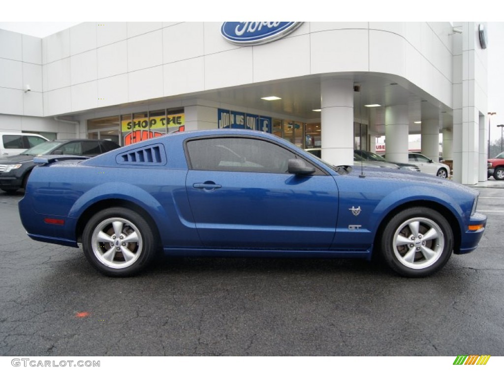2009 Mustang GT Coupe - Vista Blue Metallic / Dark Charcoal photo #2
