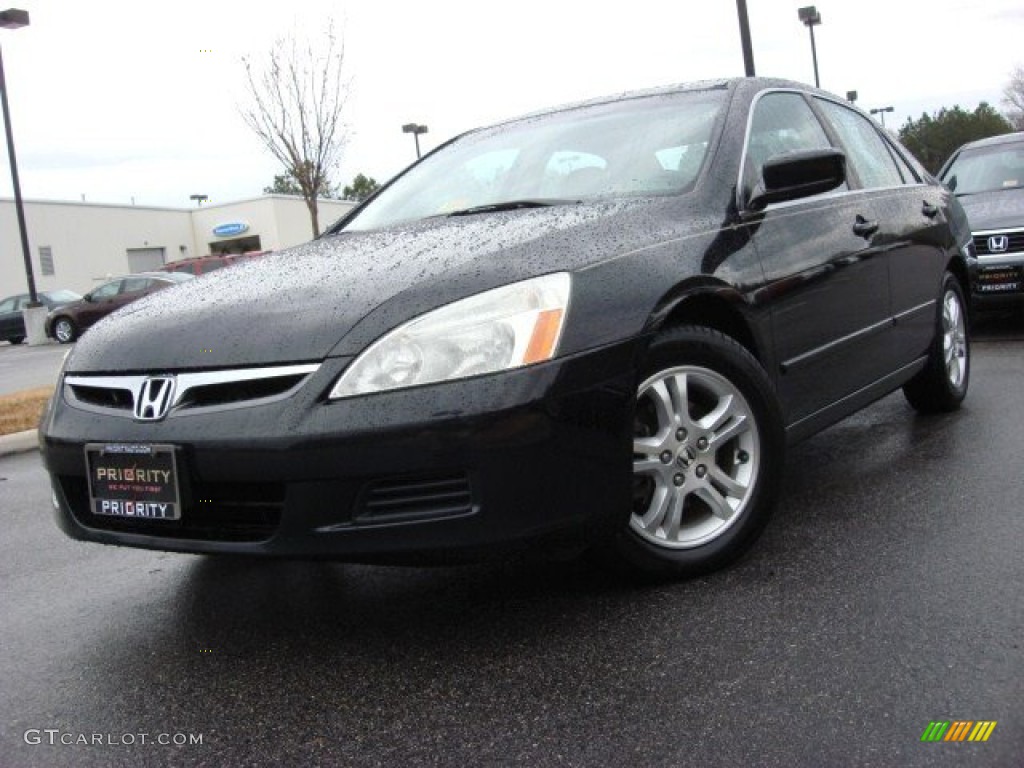 2006 Accord EX-L Sedan - Nighthawk Black Pearl / Ivory photo #1