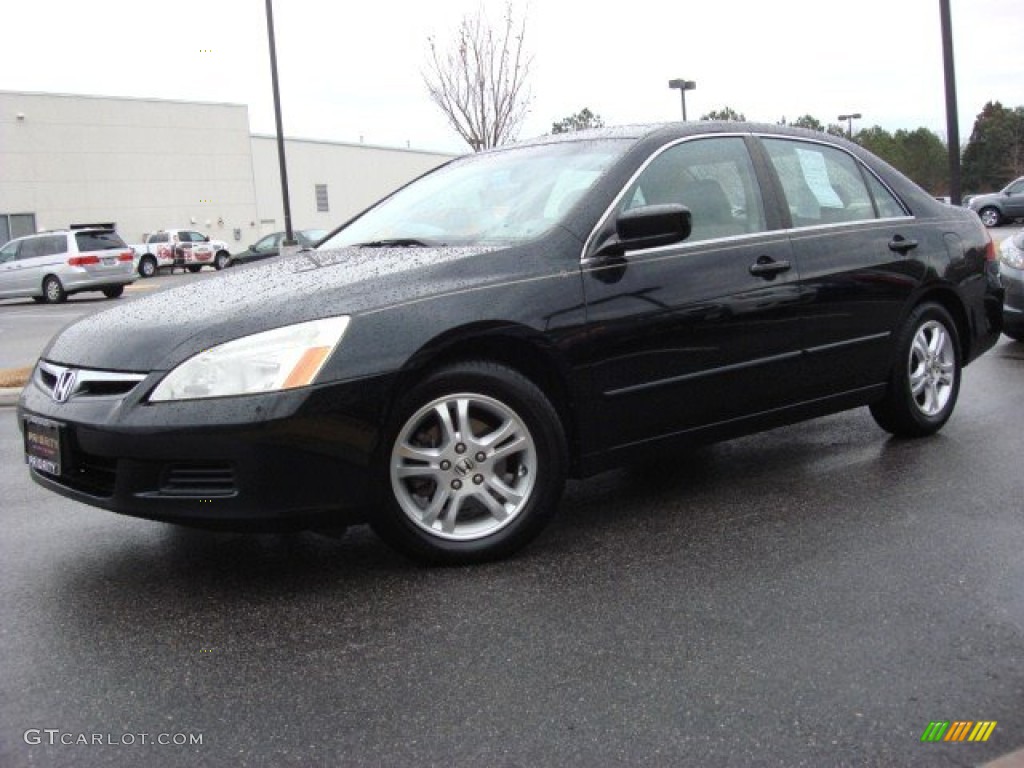 2006 Accord EX-L Sedan - Nighthawk Black Pearl / Ivory photo #2