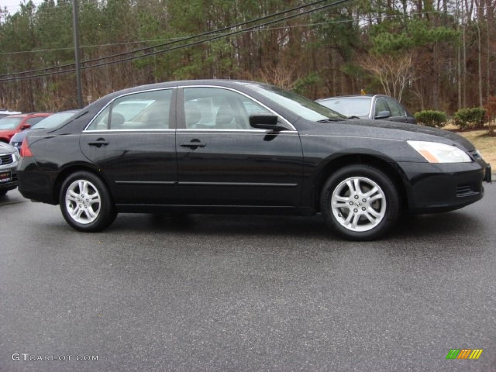 2006 Accord EX-L Sedan - Nighthawk Black Pearl / Ivory photo #6