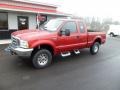 2002 Toreador Red Metallic Ford F250 Super Duty XLT SuperCab 4x4  photo #9