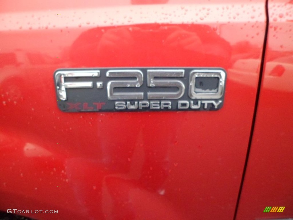 2002 F250 Super Duty XLT SuperCab 4x4 - Toreador Red Metallic / Medium Flint photo #11