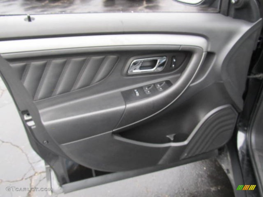 2011 Ford Taurus SEL Charcoal Black Door Panel Photo #59530528