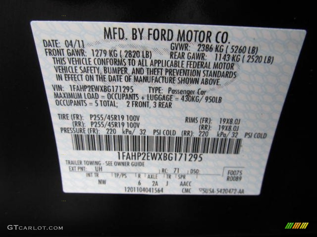 2011 Ford Taurus SEL UH Photo #59530606