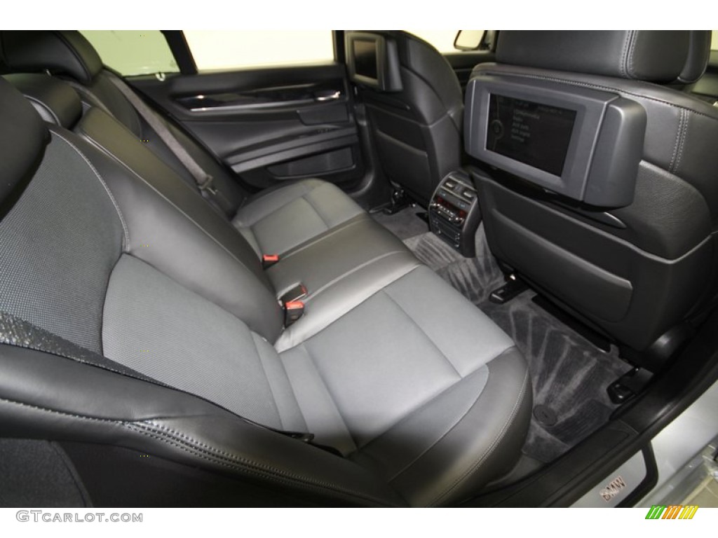 Black Nappa Leather Interior 2009 BMW 7 Series 750i Sedan Photo #59531034