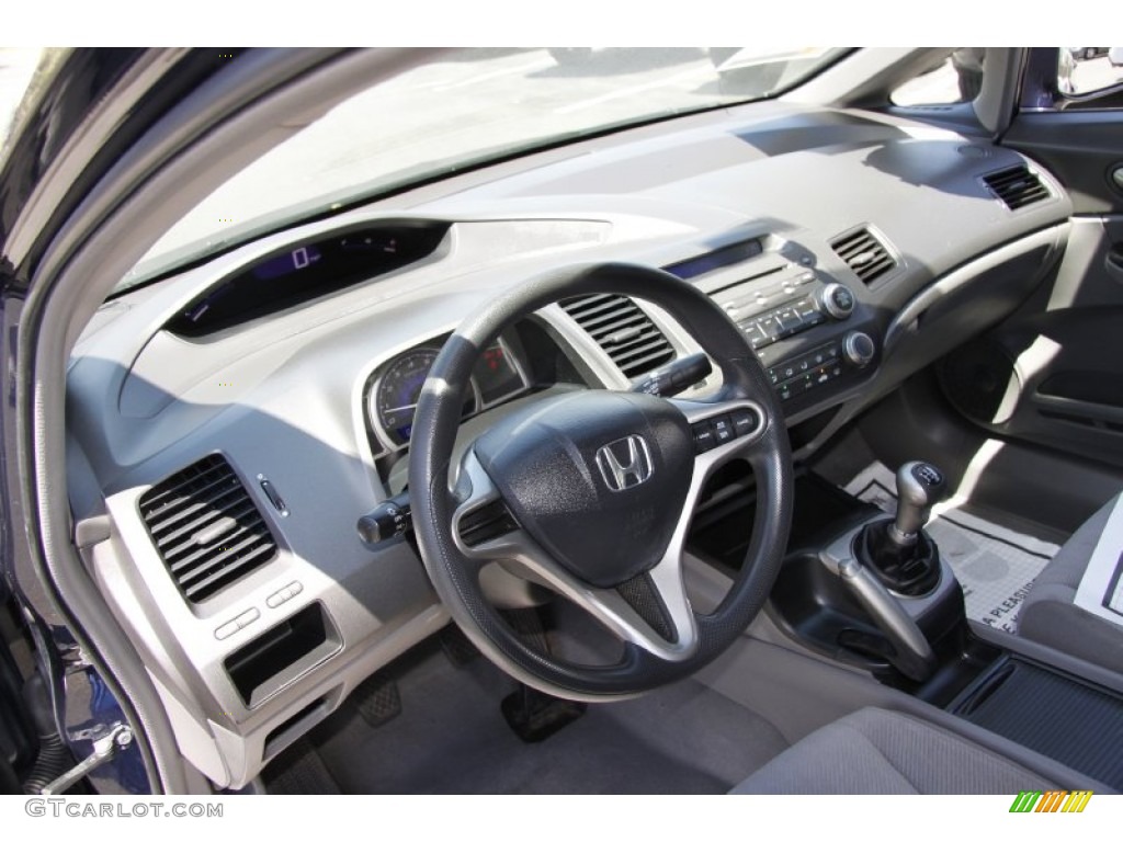 2009 Honda Civic LX Sedan Gray Dashboard Photo #59531290