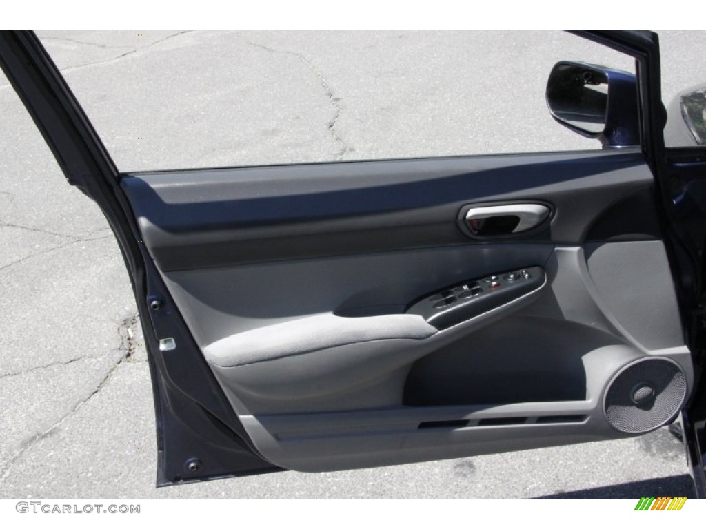 2009 Honda Civic LX Sedan Gray Door Panel Photo #59531379