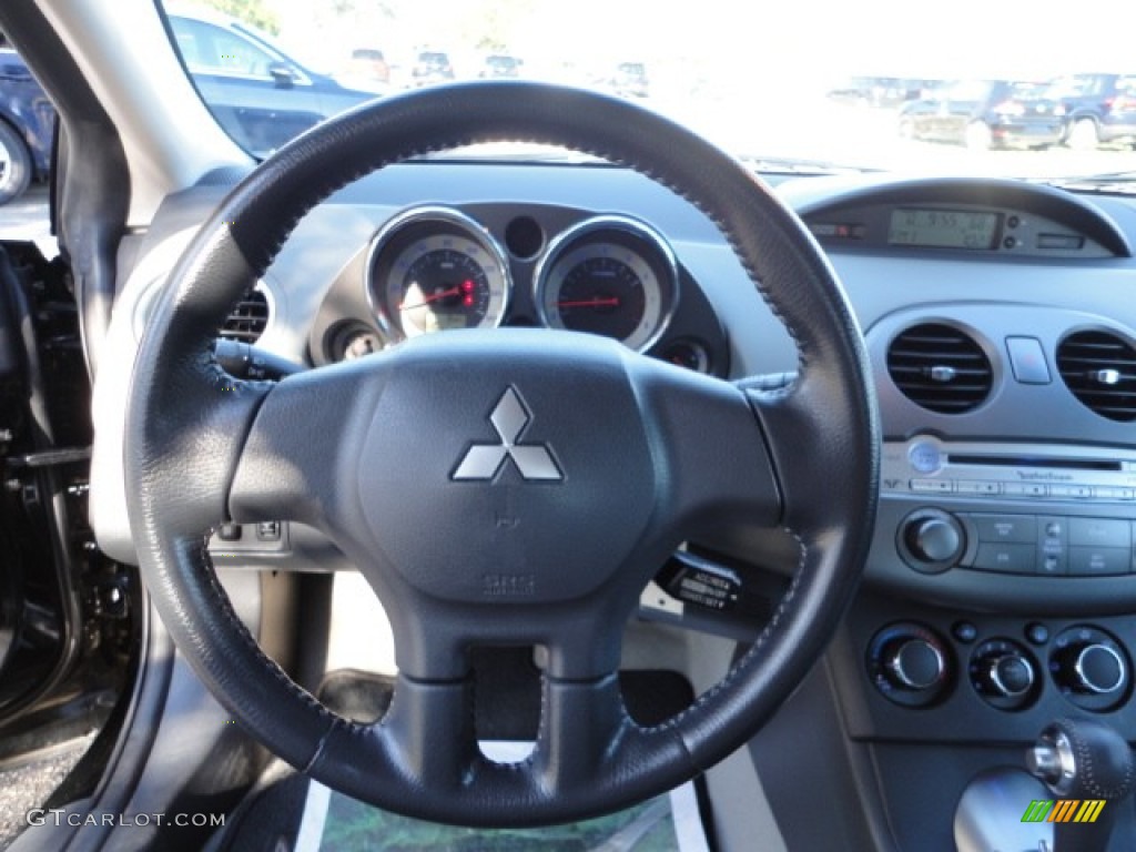 2009 Mitsubishi Eclipse GT Coupe Medium Gray Steering Wheel Photo #59532940