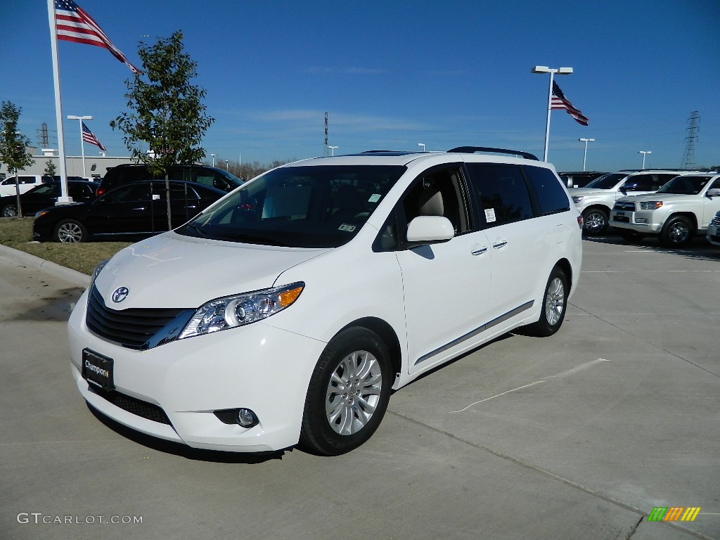 Super White Toyota Sienna