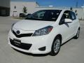 2012 Super White Toyota Yaris LE 5 Door  photo #1