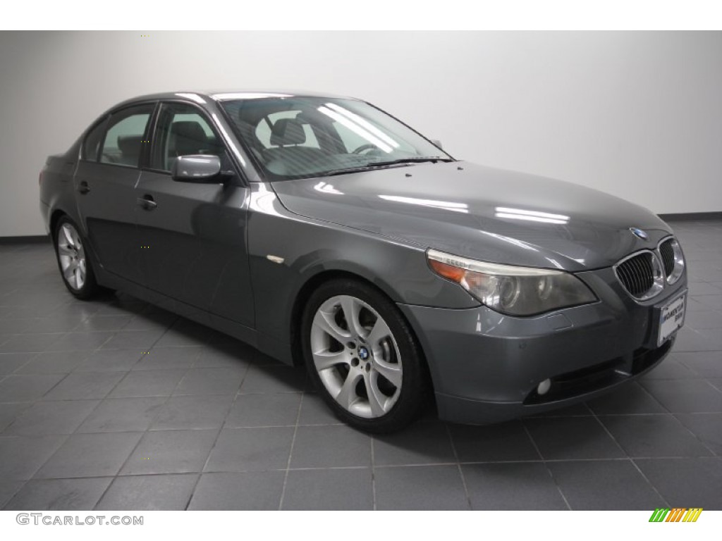 2006 5 Series 550i Sedan - Titanium Grey Metallic / Grey photo #1