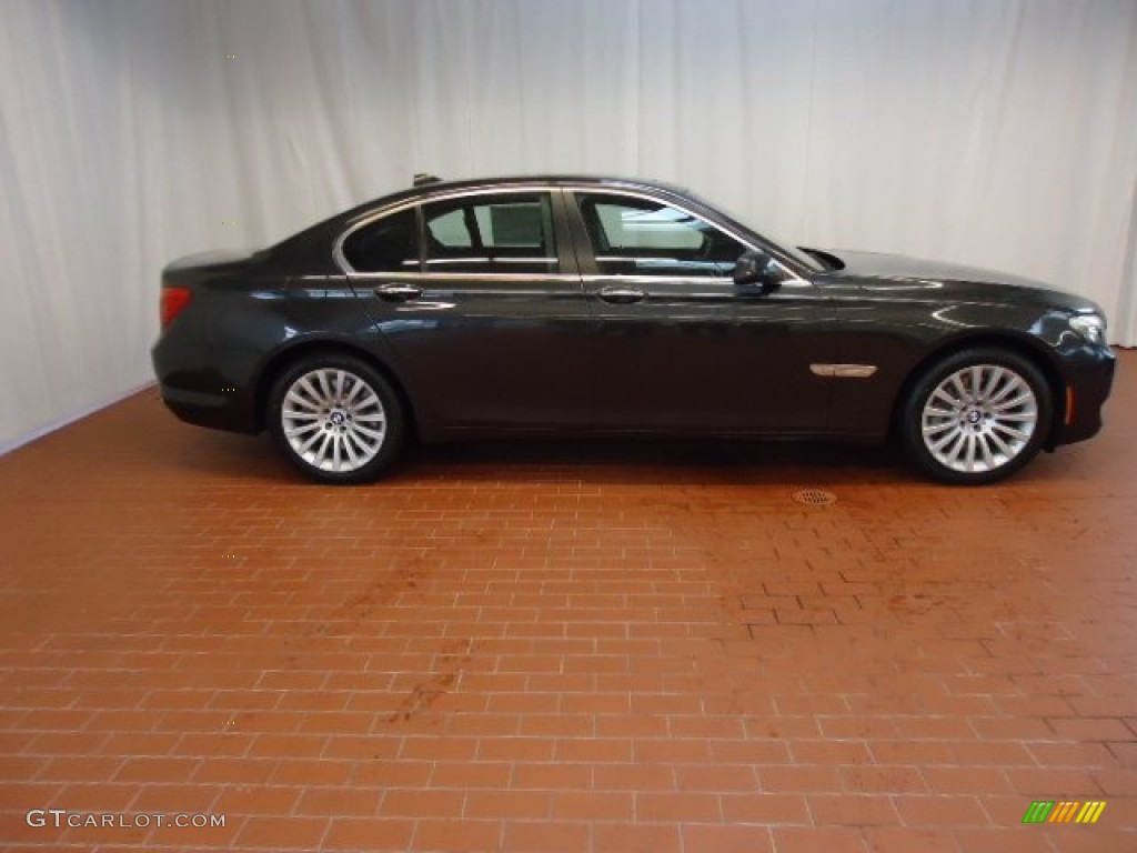 2012 7 Series 750i xDrive Sedan - Dark Graphite Metallic / Black photo #3