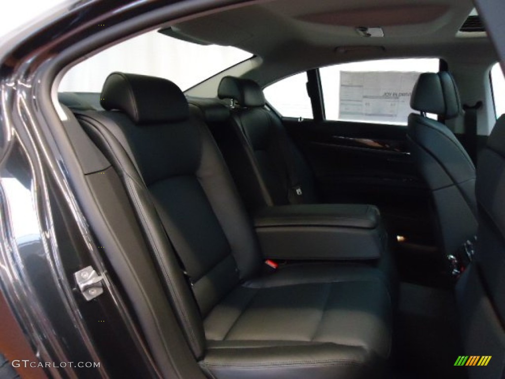 2012 7 Series 750i xDrive Sedan - Dark Graphite Metallic / Black photo #11