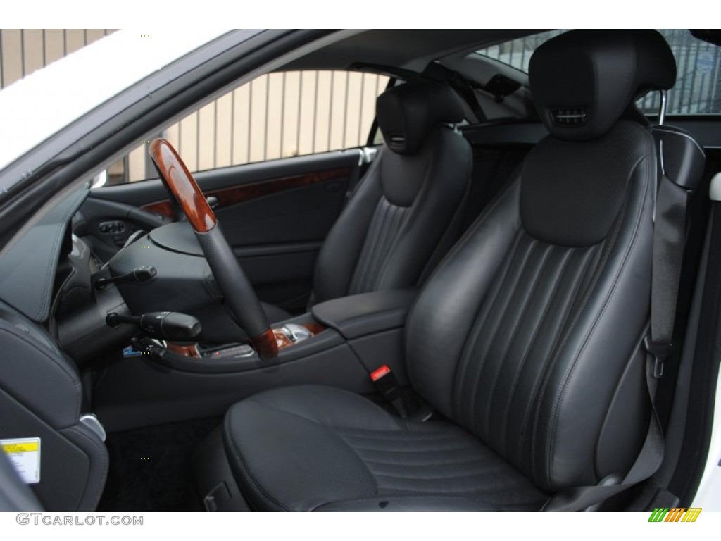 Black Interior 2009 Mercedes-Benz SL 550 Roadster Photo #59536611
