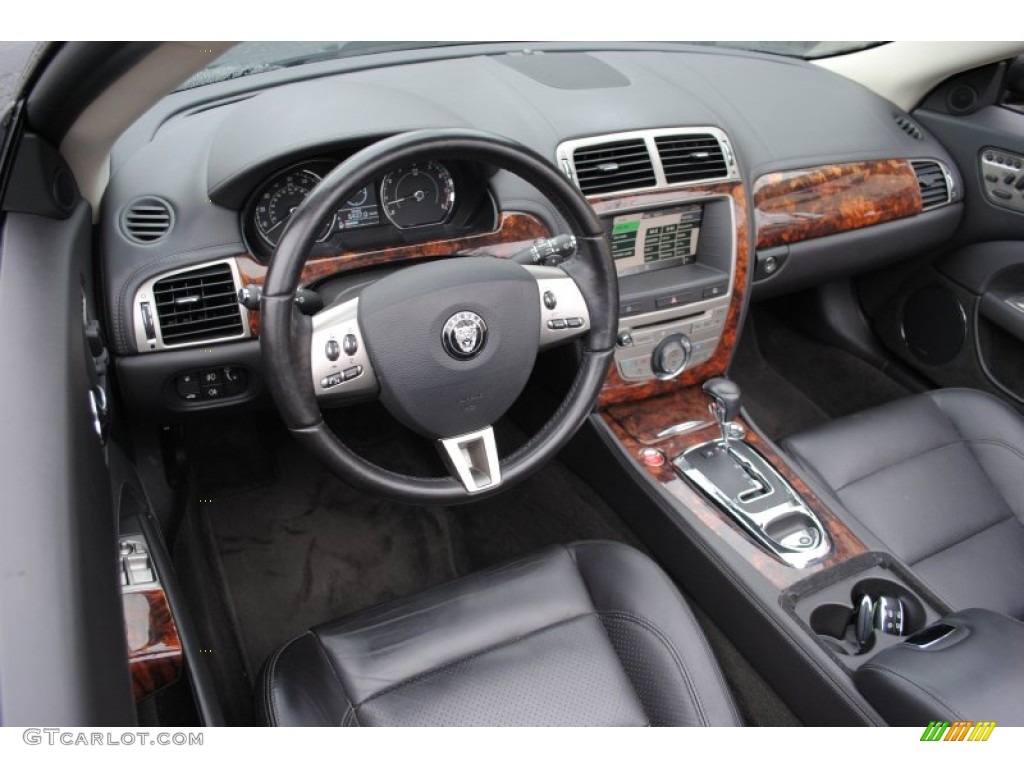 2009 Jaguar XK XK8 Convertible Charcoal Dashboard Photo #59537176